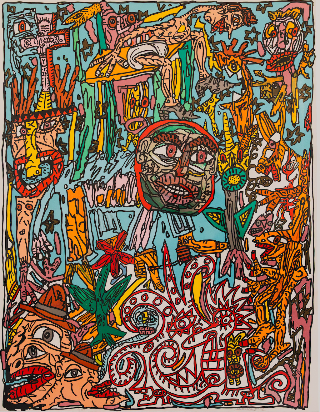 COMBAS Robert – L’homme animal (1992) – Lithographie originale signée & numérotée-Artkob Galerie