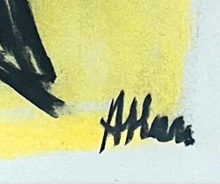 ATLAN Jean-Michel — Pastel sur papier, 1948 — Signé — Artkob Galerie