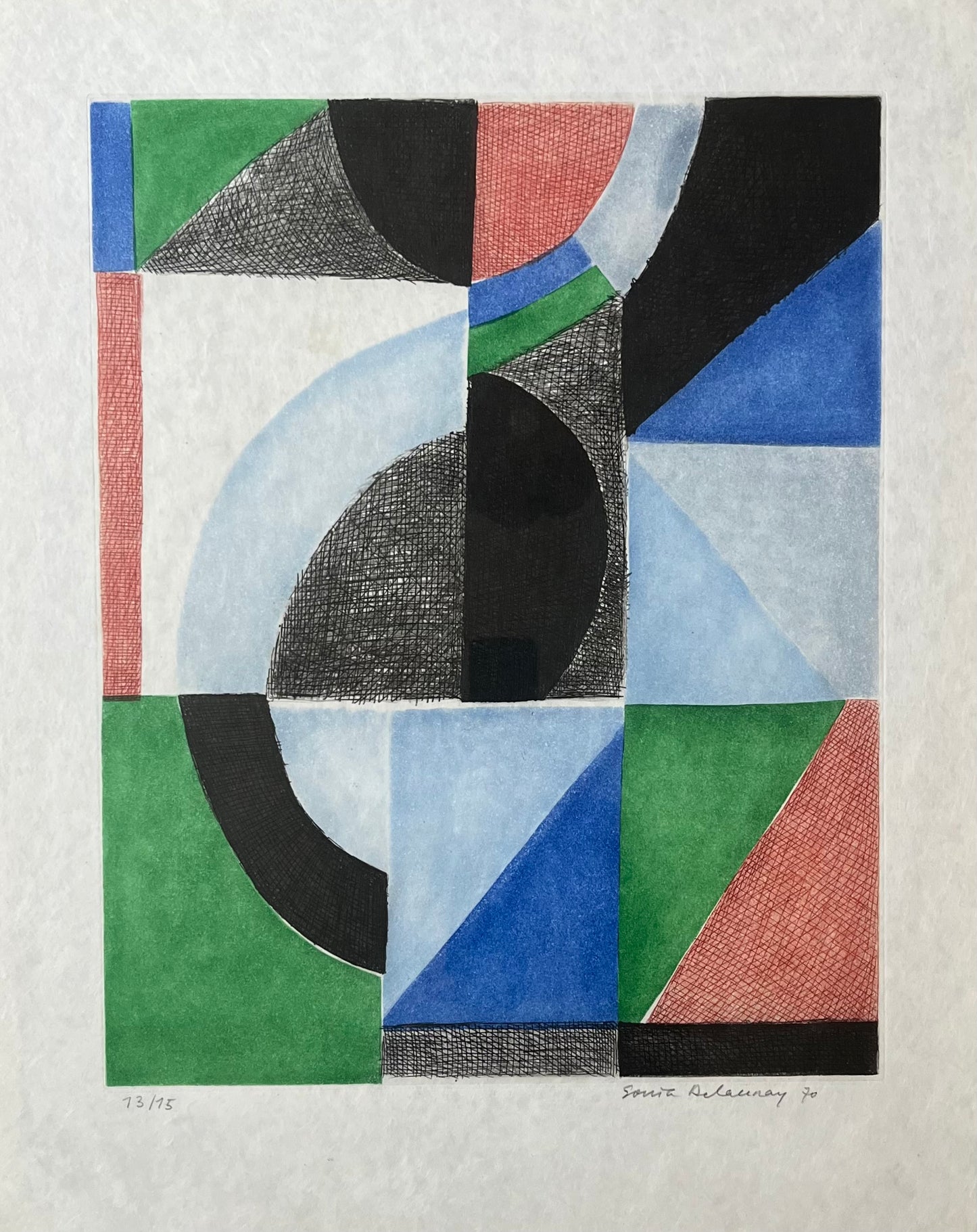 DELAUNAY Sonia – Eau-forte & Aquatinte, 1970 – Signée & numérotée – Artkob Galerie