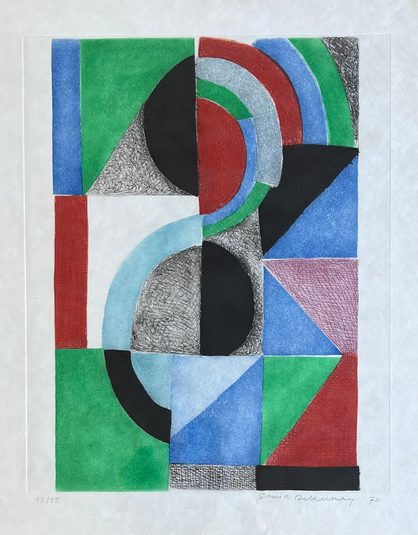 DELAUNAY Sonia – Eau-forte & Aquatinte, 1970 – Signée & numérotée – Artkob Galerie