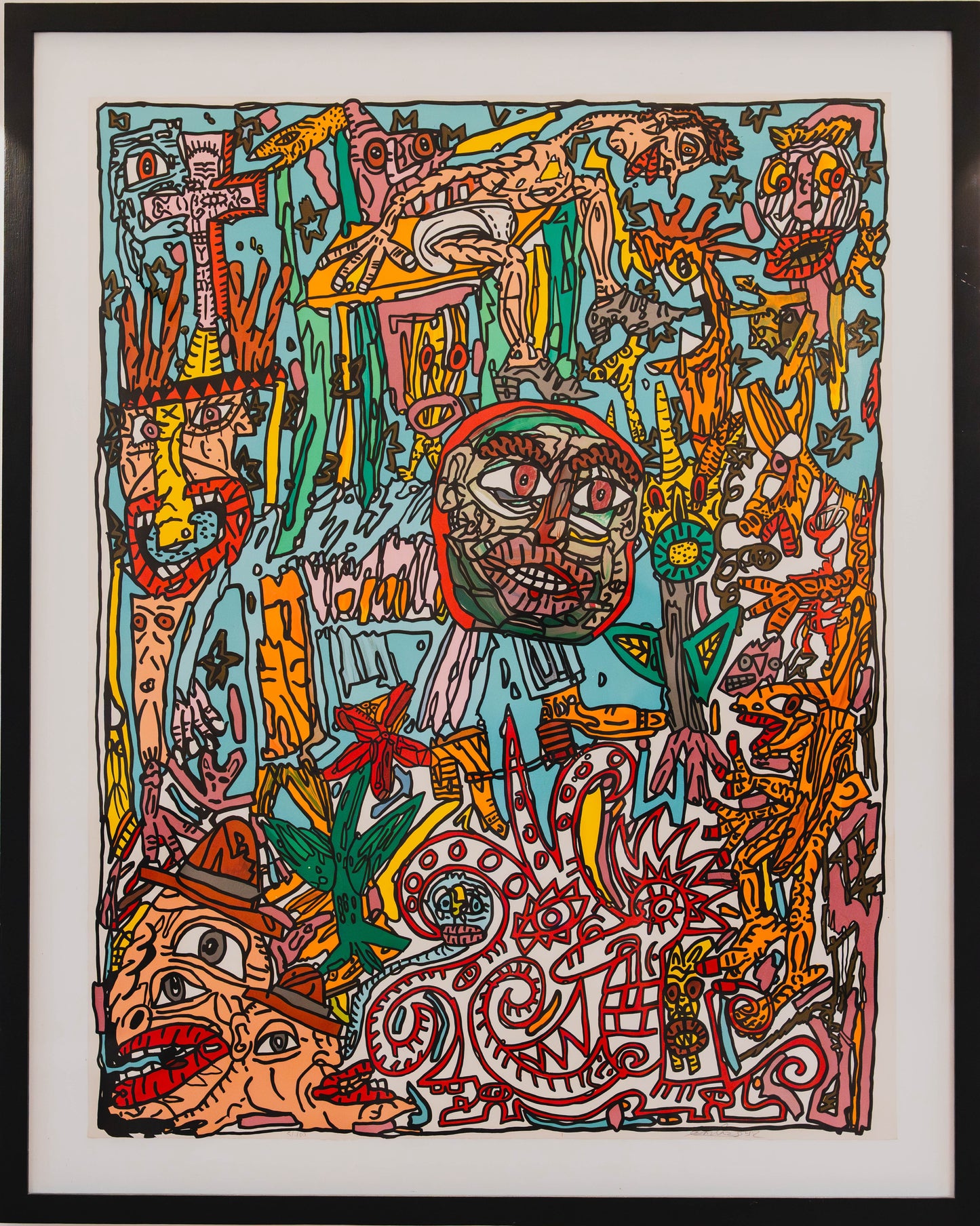 COMBAS Robert – L’homme animal (1992) – Lithographie originale signée & numérotée-Artkob Galerie