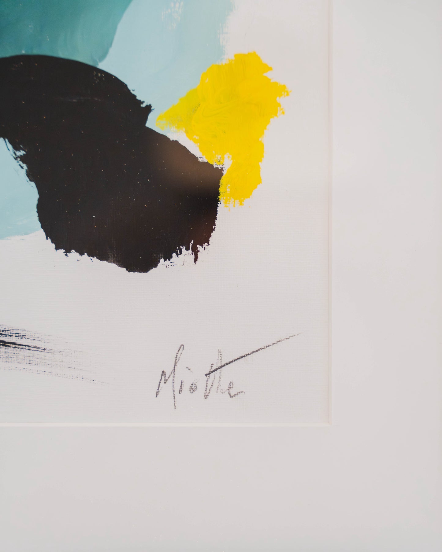 MIOTTE Jean (1926-2016) – Acrylique sur papier – Œuvre signée – Encadrée – Artkob Galerie
