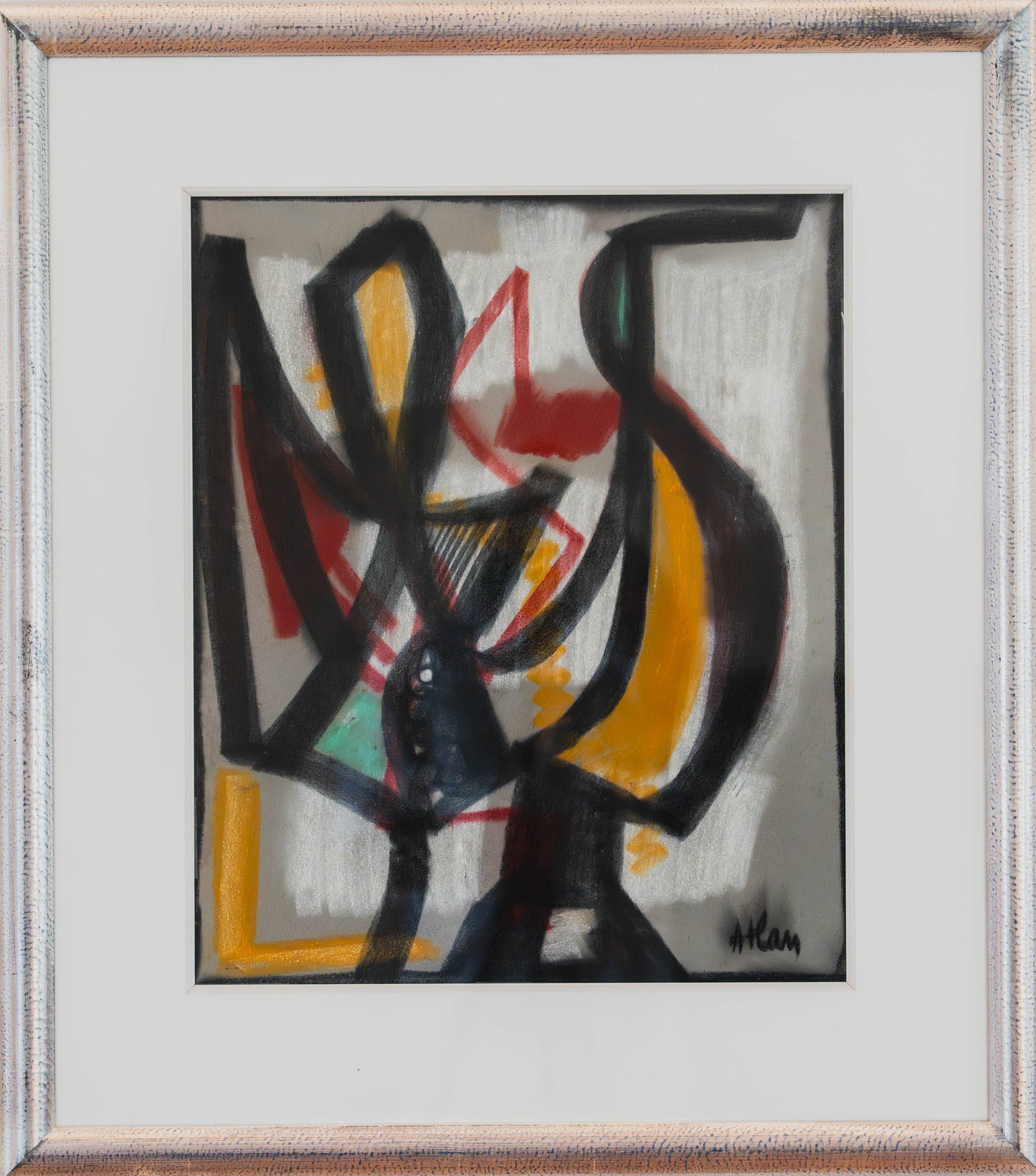 ATLAN Jean-Michel (1913-1960) – Pastel sur papier, circa 1955 – Signé – Artkob Galerie