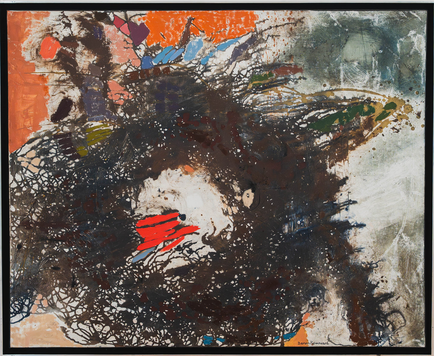BARON-RENOUARD François (1918-2010) – Feu follet, 1968 – Huile sur toile - Artkob Galerie