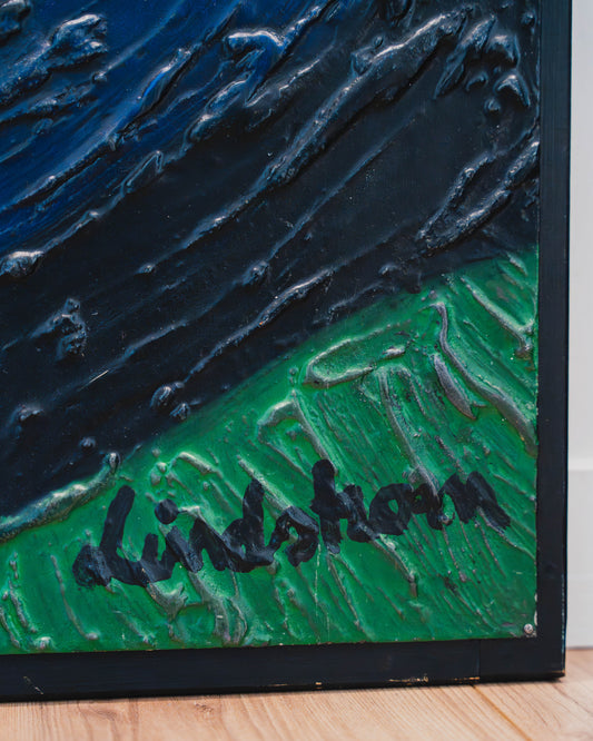 LINDSTRÖM Bengt (1925 - 2008)"le cyclope" – Plaque d’impression & peinture – Œuvre encadrée – Artkob Galerie