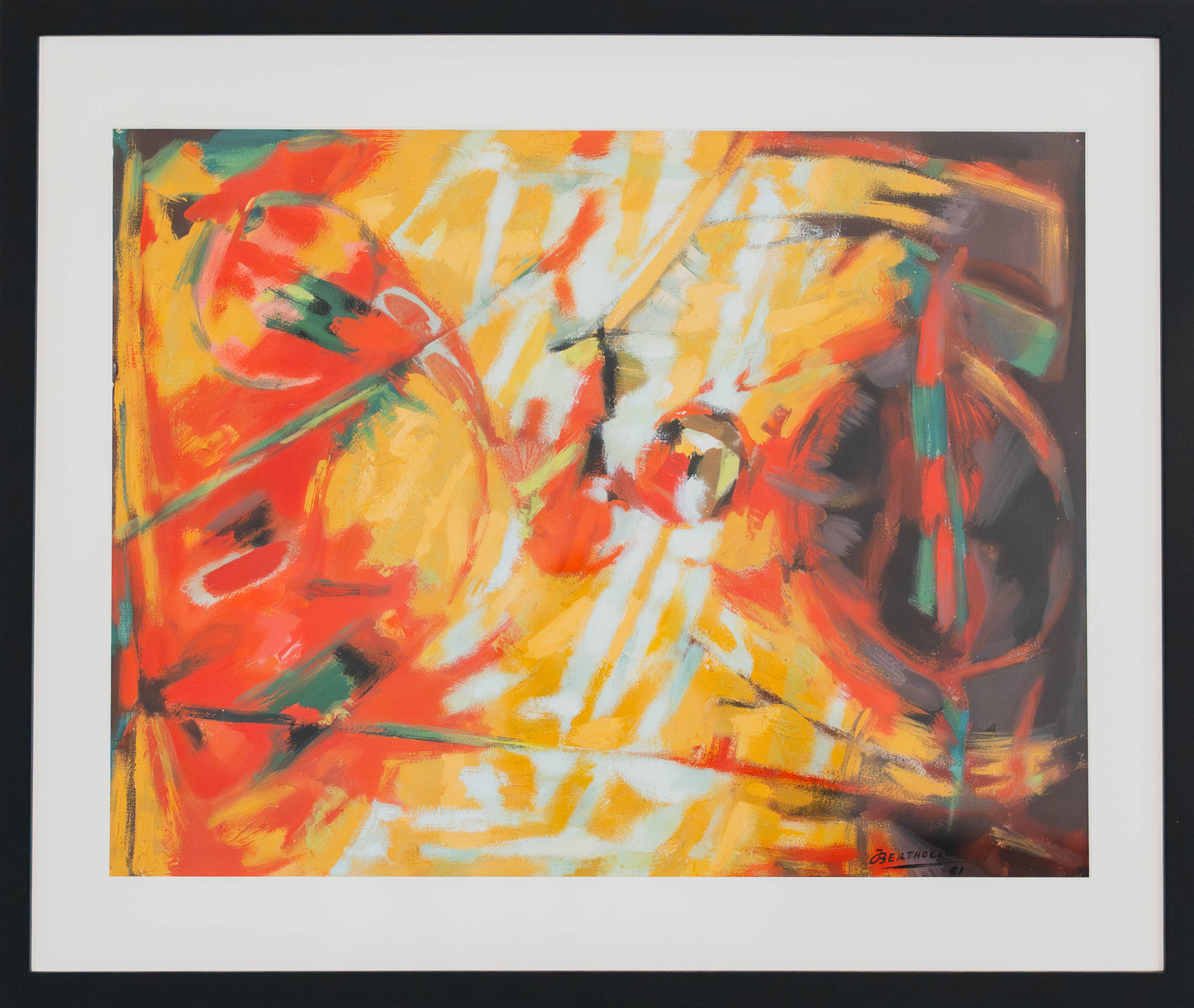 BERTHOLLE Jean (1909-1996) – Gouache sur papier, 1961 – Signée & datée – Artkob Galerie