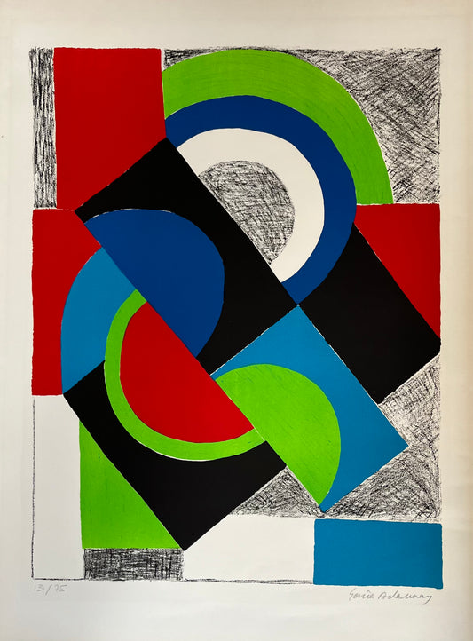 DELAUNAY Sonia – Contrepoint, lithographie circa 1965 | Artkob Galerie