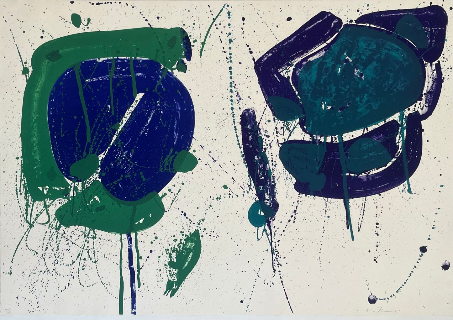 FRANCIS Sam (1923-1994) – Lithographie SF-318, 1964 – Signée & numérotée – Artkob Galerie